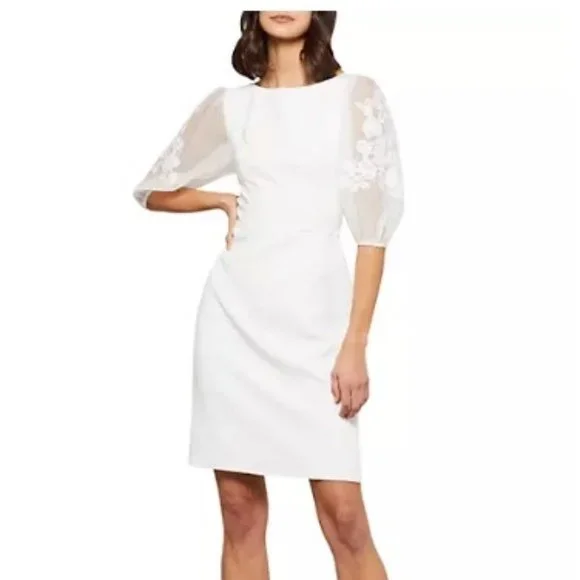 bcbg white dress lace Bcbg white lace dress
